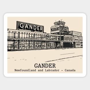 Gander - Newfoundland and Labrador Magnet